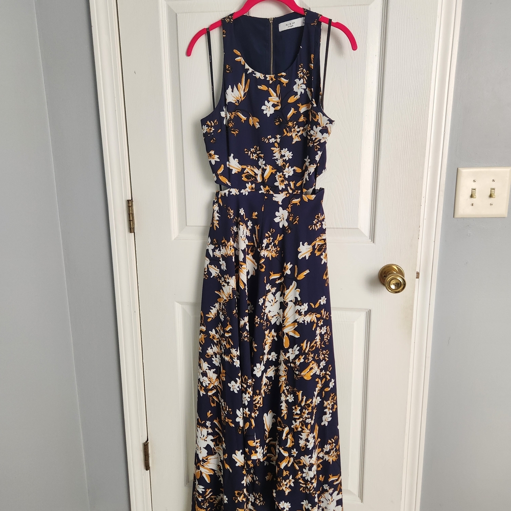 ALI & JAY Floral Maxi Dress - Navy and White